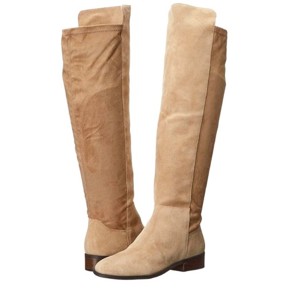 Lucky Brand Women's Over-the-Knee Suede Boots in Tan